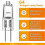 20 Pcs G4 Halogen Bulbs,20W 12V Halogen Light Bulbs 3