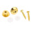 2 Pcs Guitar Strap Button Secure Locking Gold Metal Universal Guitar Strap End Pins 4