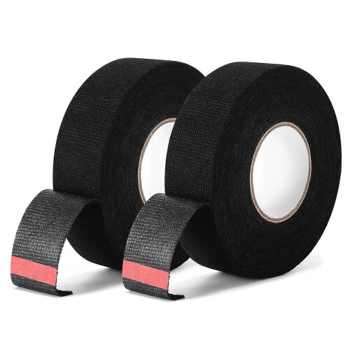Wire Harness Tape High Temp Cloth Electrical Tape, 2 Pack Fabric Adhesive