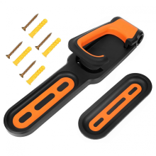 Vertical Bike Wall Hanger Simple Operation Practical Bike Storage Rack Bike Wall Mount Compatible with Garages Black Orange YEMAA