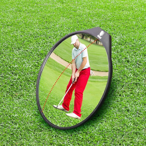 Wide Angle Golf Convex Mirror for Swing and Putting Golf Training Aid 2