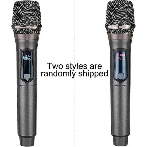 Wireless Microphone, Rechargeable Fixed Frequency Wireless Dual 1