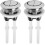 2 Pack Universal Toilet Cistern Push Buttons 38mm Dual Flush Pop Up Button Standard Double Flush Button 2