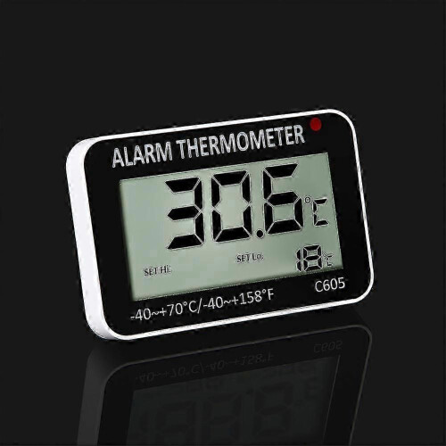 Thermometer Wall Mounted High Precision Fridges Alarm Lcd Display 2