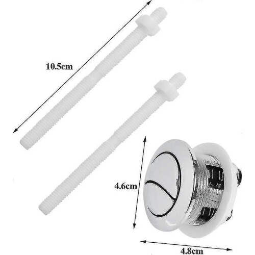 2 Pack Universal Toilet Cistern Push Buttons 38mm Dual Flush Pop Up Button Standard Double Flush Button 2