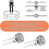 2 Pack Universal Toilet Cistern Push Buttons 38mm Dual Flush Pop Up Button Standard Double Flush Button 4