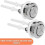 2 Pack Universal Toilet Cistern Push Buttons 38mm Dual Flush Pop Up Button Standard Double Flush Button 6