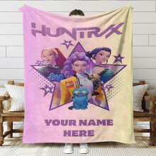 (150x130cm, SNT015) Stylish and trendy girl group pattern blanket, fantasy anime movie bedding, Kpop