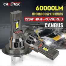 H7 Led Canbus 60000lm 220w Turbo Led Car Headlight Bulbs 1:1 Mini Size Plug&amp;play With Fan Wireless Led Auto Lamp 6000k White 12v-JJ