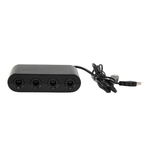 GC Controller Adapter 4 Ports 3 in 1 Game Controller Adapter with Turobo Function for Switch for Wii U PC 2