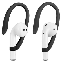 Ear Hooks Compatible with AirPods Pro 1 2 3, Secure Fit Silicone for Running and Workout Black