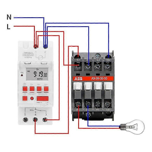 TM919B 220V 30A Programmable Digital Timer Switch DIN Automatic Timing Controller for Lights,Fans 2