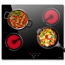 NOXTON Ceramic Hob, Built-in 4 Zone Electric Hob