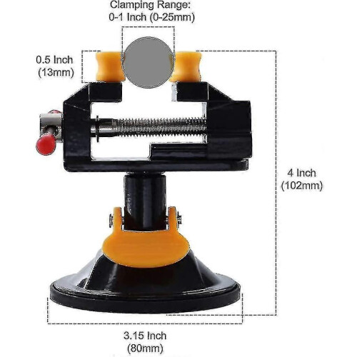 Universal Mini Table Vise Clamp 360 Suction Vice Clamp Drill Press Vise Table Bench [] 2