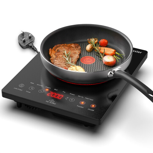 Jessier Protable Ceramic Hob, 2000W Plug in Electric