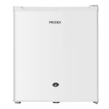 Prodex PX3711W Table Top Fridge, 41 Litre Capacity, Built in Chill Box Compartment, 1 Wire Shelf, Reversible and Lockable Door, White