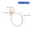 Space Aluminum Rust Proof Towel Holder Round Shape- white 4