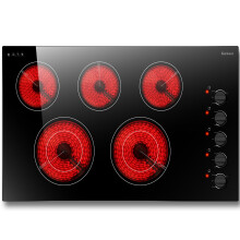 Portable Electric Cooktop, 12 inch, 2 Burners, 110V,