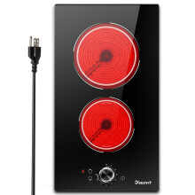 Disaenvir 2 Burner Electric Cooktop 110V - 12