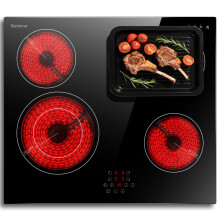 Karinear Ceramic Hob, Built-in Electric Hobs 59 cm