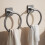 Space Aluminum Rust Proof Towel Holder Round Shape- white 5
