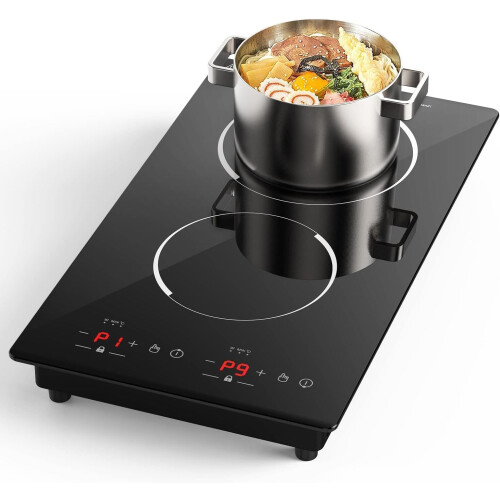 VBGK Double Induction Hob, 3000W Portable Induction Hob,
