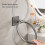 Space Aluminum Rust Proof Towel Holder Round Shape- white 7