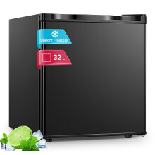 FOHERE Table Top Mini Freezer 32L for Office and Home,Black