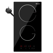 GIONIEN Plug in Induction Hob 2 Rings,Domino Hobs,30cm