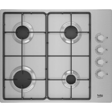 Beko 60cm 4 Burner Gas Hob - Stainless