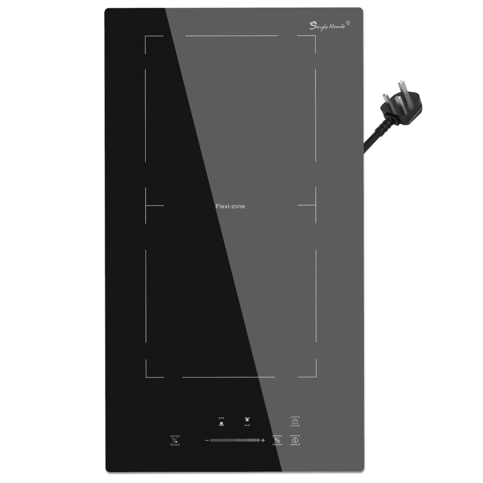 Singlehomie Induction Hob, Plug In Electric Cooktop 2800W 13Amp, Flex Zone For Bbq