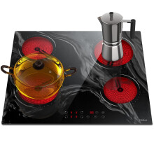 4 Zones Ceramic Hob, Hobsir Built-in Electric Hob