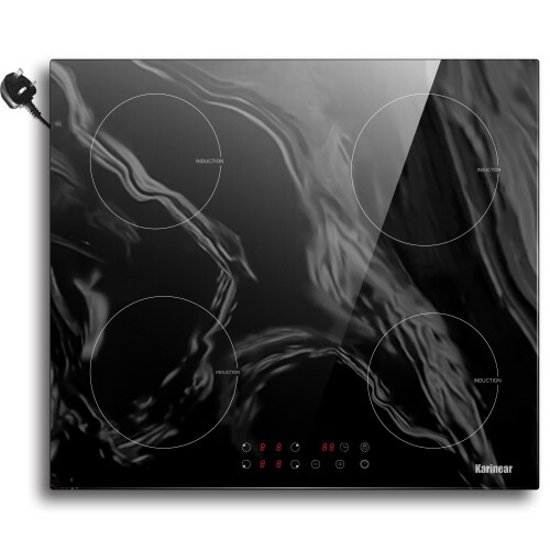 Karinear Plug in Induction Hob Marble Style 60cm