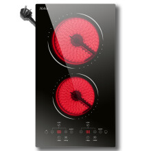 2 Zone Ceramic Hob with Plug, Hobsir Built-in