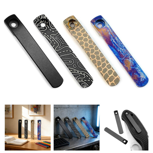 Convenient Carry Metal Alloy Back Clip Featuring-Roasted Blue 2