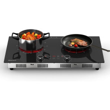 Hob 2 hobs 1600W, Disaenvir double hob glass