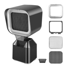 Mingfuxin Portable Range Hood, Mini Desktop Cooker Hood, Kitchen Extractor Hood with 2-Speed Exhaust Fan, Detachable Filter & Oil Collection Cup Kitc