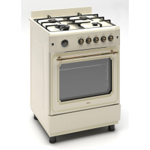 Ferre F6IP40GF-CR-RETRO-W 60 cm Freestanding Cooker