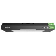 CIARRA Visor Cooker Hood 60cm,Under Cabinet,220m³/h Kitchen Extractor Fan