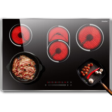 Jessier Ceramic Hob 5 Burners with Frame, Built