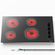 Disaenvir 30 Inch Electric Cooktop 4 Burner -