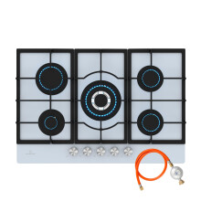 KLARSTEIN Ignito Gas Hob, 5-Zone Sabaf Burners, Tempered