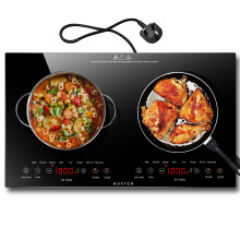Noxton Double Ceramic Hob, Double Electric Hob Portable