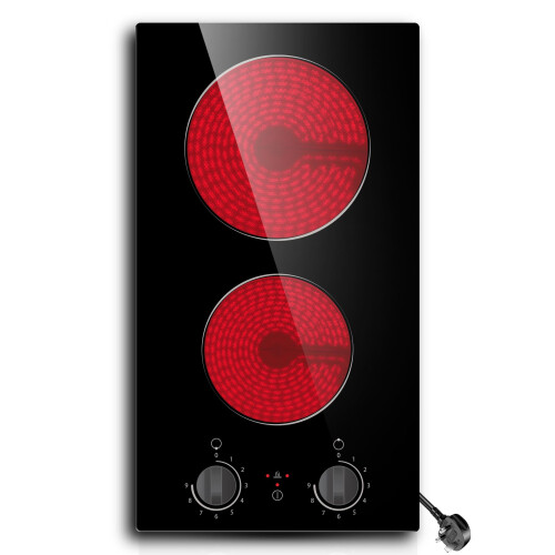 Built-in 2 Ring Ceramic Hob, STARCHARTS Dual Zone
