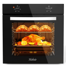 Hobsir Electric Oven, 65L Built-in Oven 4 Functions
