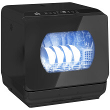 HOMCOM Table Top Dishwasher, Mini Countertop Dishwasher No