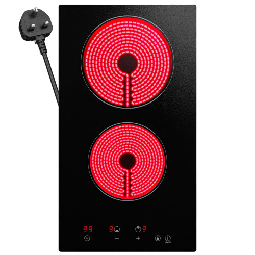 BOOVAL Plug in Electric Ceramic Hob - Built-In