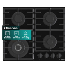 Hisense GG663BHF Built-in 60cm Gas Hob - Stainless