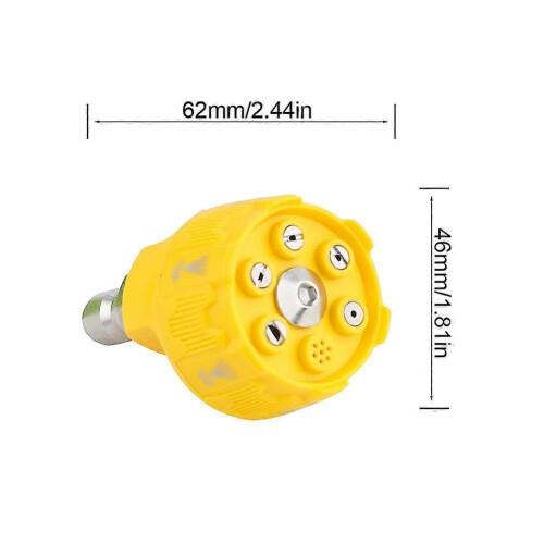 6 In 1 Pressure Washer Nozzle With 1/4 Quick Connector Easy Install Adjustable 1