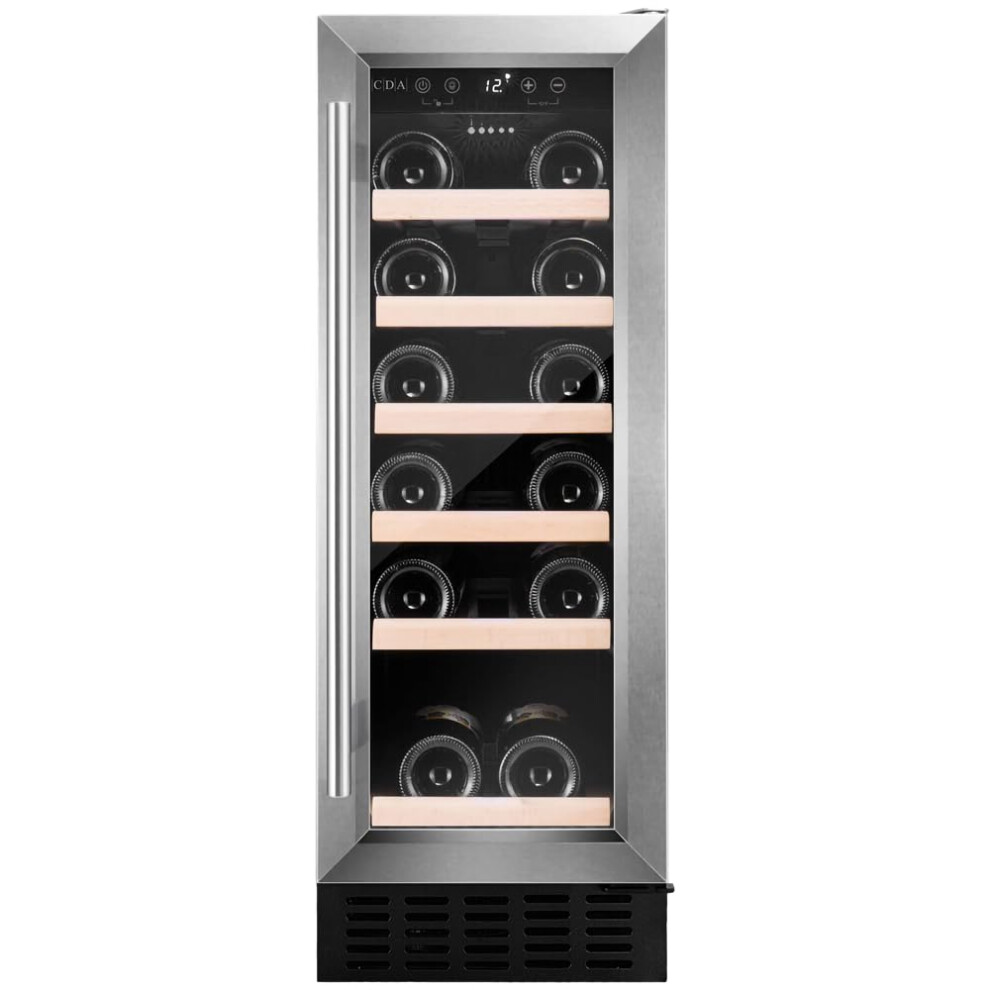 Cda Cfwc304ss 19 Bottle Wine Cooler, Single Zone,